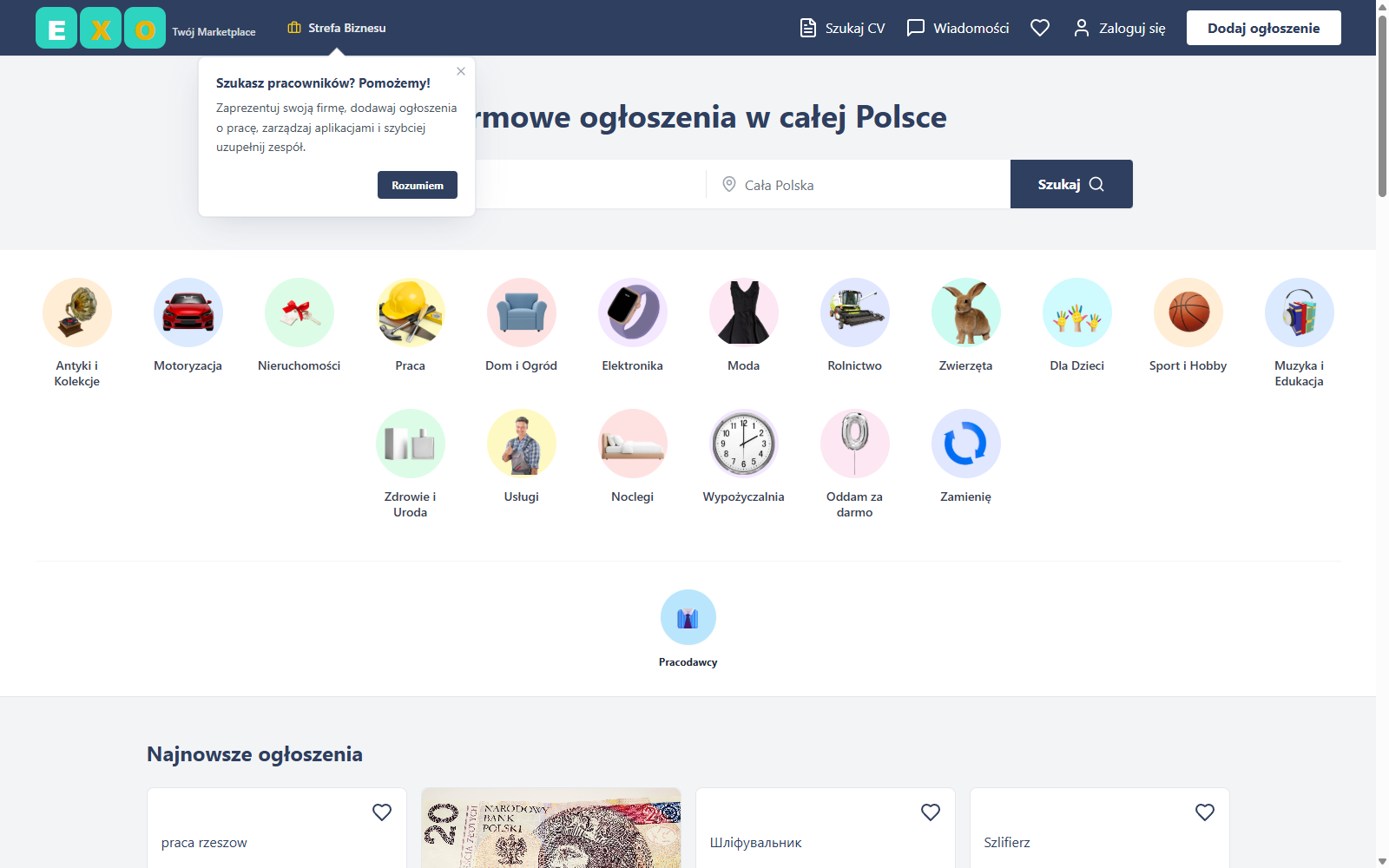 ExO marketplace — built for the local market