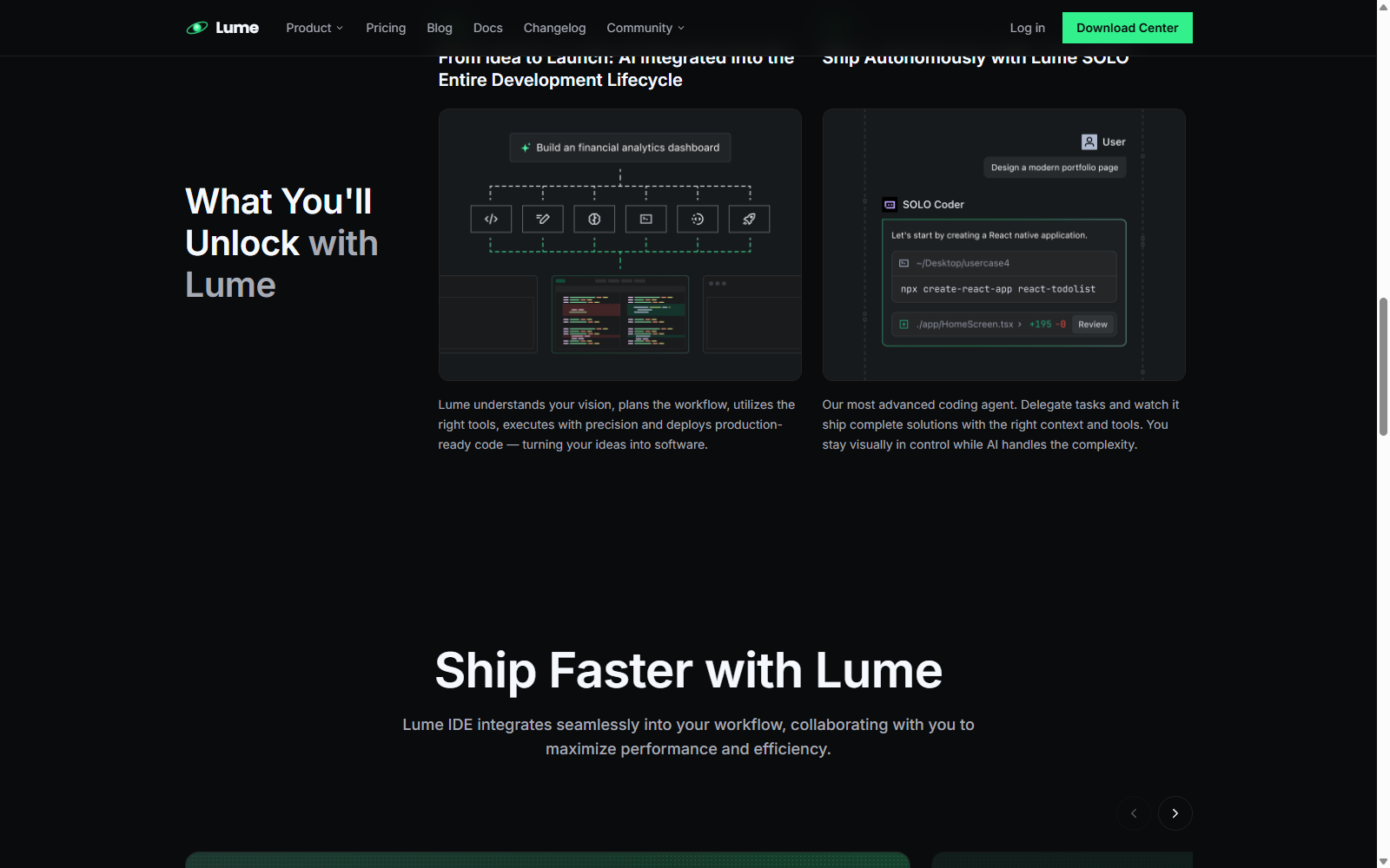 Lume IDE — clarity in practice
